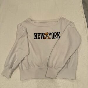Abercrombie Kids White Sweatshirt